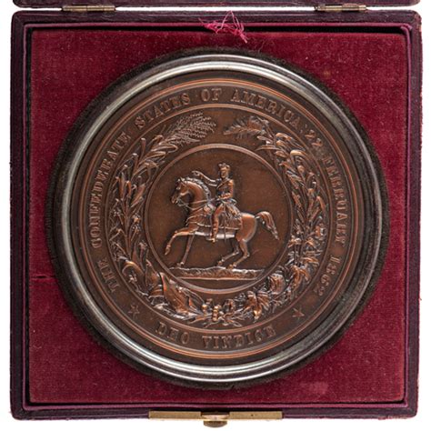 The Great Seal Of The Confederate States Of America Cowans Auction