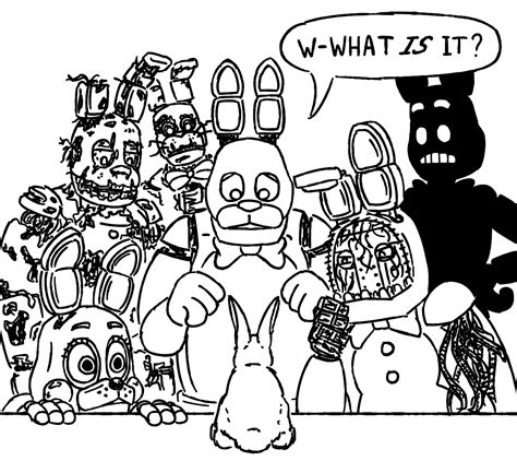 All Animatronics F Naf Coloring Pages Coloring Pages