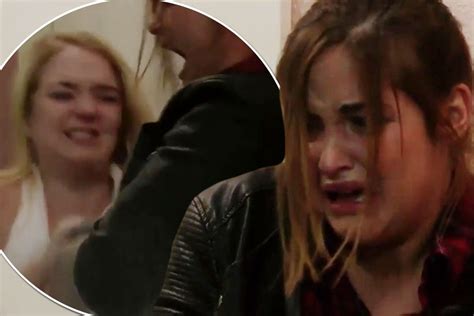 Eastenders Lauren And Abi Branning Covered In Steven Beales Ashes Following Huge Catfight