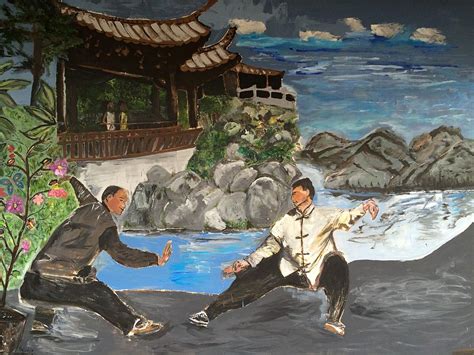 Kungfu Fighting The Taichi Way Painting By Belinda Low Pixels