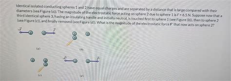 Solved Identical Isolated Conducting Spheres 1