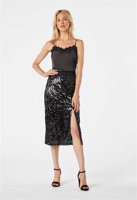 Sequin Midi Skirt Clothing In Sequin Midi Skirt Get Great Deals At