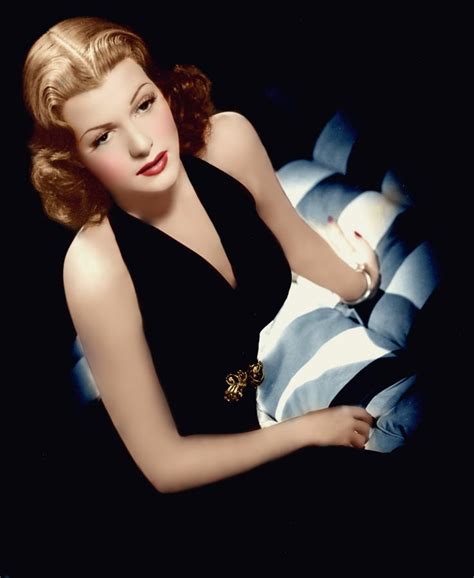Rita Hayworth Color By Brendajm Copyright 2018 Hollywood Stars Hollywood Icons Hollywood