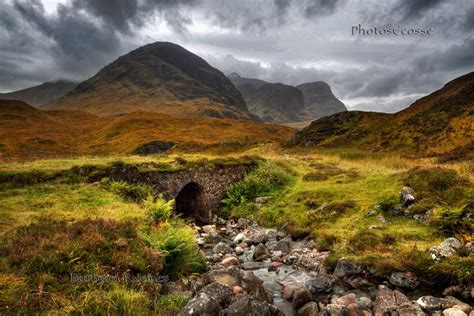 Highlands Of Scotland Glen Coe Glen Coe The Old Road In Autumn