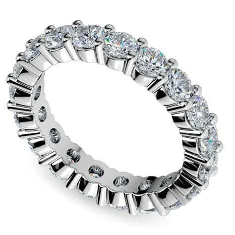 Diamond eternity band white gold. Eternity Diamond Band in White Gold (3 ctw)