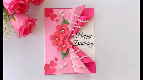 Beautiful Handmade Birthday Card Idea Diy Greeting Cards For Birthday