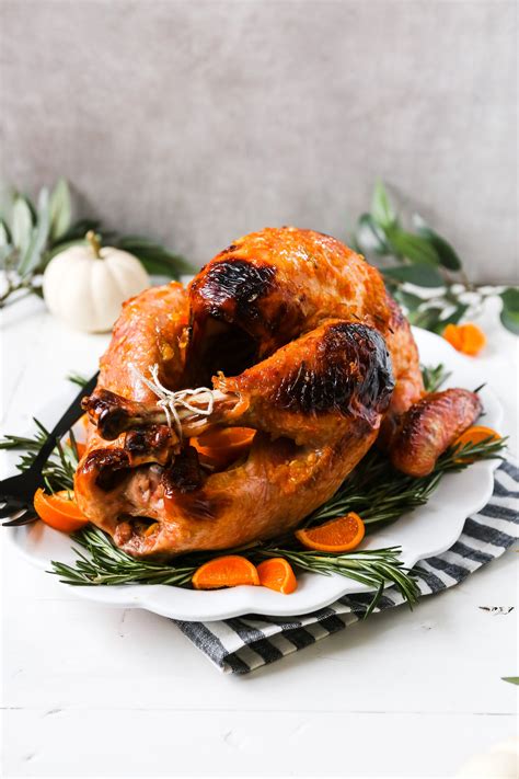 Rosemary Orange Glazed Roast Turkey Recipe Roasted Turkey Turkey