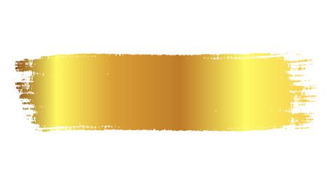 Gold Brush Stroke Isolated 20047427 Png