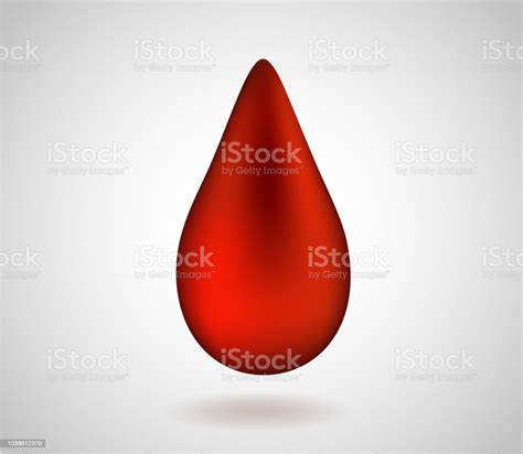 Blood Drop Vector Illustration Isolated Blood Droplet Icon For Medical