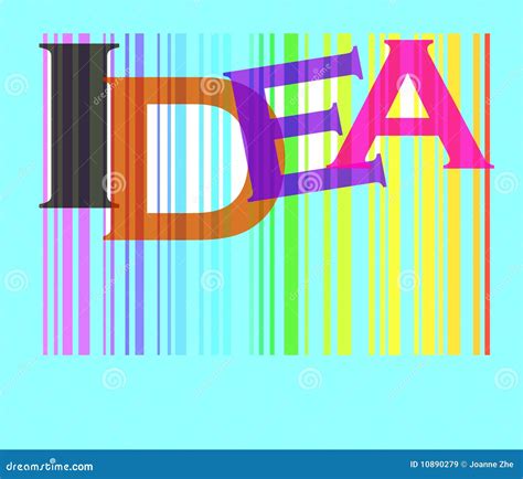 Idea Word Colorful Stock Illustration Illustration Of Black 10890279