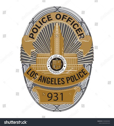 84 Los Angeles Police Badge Images Stock Photos And Vectors Shutterstock