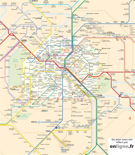 Plan Metro Paris