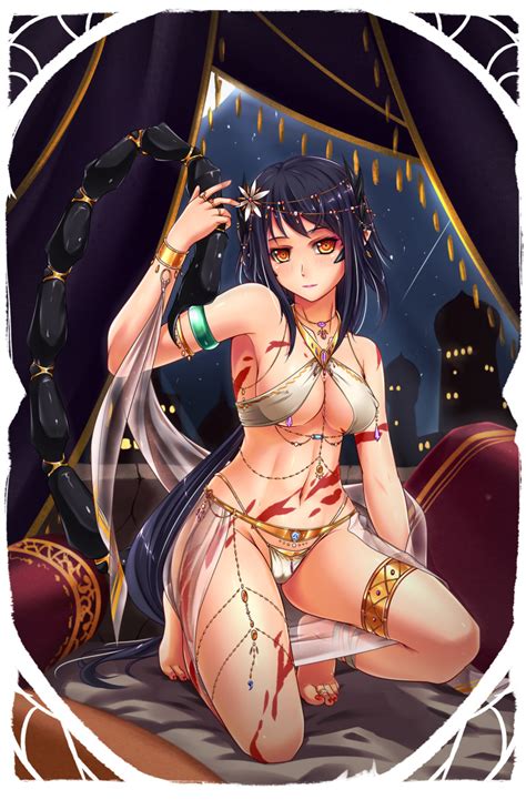 Midnight Banyex Original Commentary Request Highres 1girl Armlet