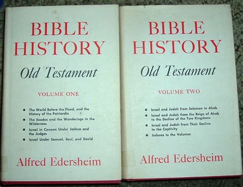 Bible History Old Testament Set Of 2 Volumes 7 Volumes Complete In 2