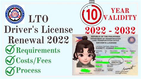 Lto Drivers License Renewal 2022 10 Year Validity Step By Step