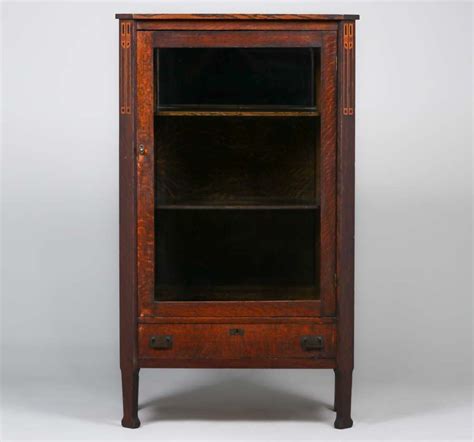 Cabinet crafters plus, inc., pollock, louisiana. Shop of the Crafters One-Door Inlaid China Cabinet c1905 ...