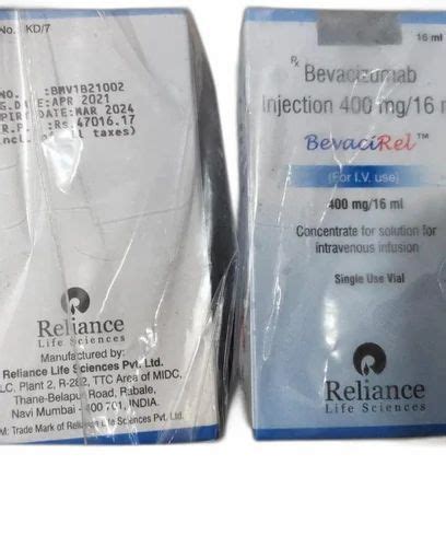 Reliance Life Sciences Bevacirel 400 Mg Bevacizumab Injection