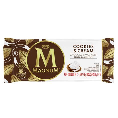 Magnum white chocolate & cookies. Picolé Magnum Cookies & Cream - Pague Menos