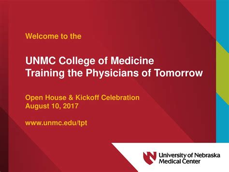 Unmc College Of Medicine Training The Physicians Of Tomorrow Ppt Download