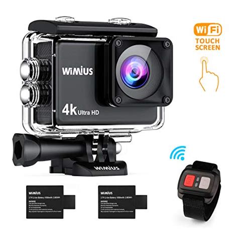 Wimius 4k Wifi Sports Action Camera 2 Inch Touch Screen 16mp Ultra Hd