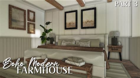 BLOXBURG Boho Modern Farmhouse Collab With Look Io Kas Speedbuild Interior Part YouTube