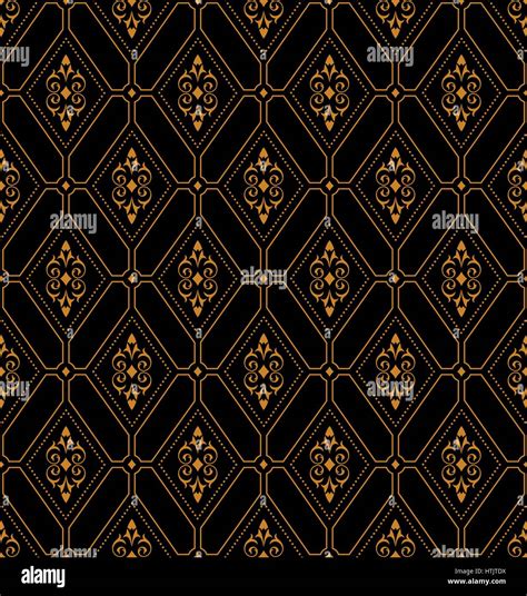 Vector Seamless Pattern Luxury Gold Royal Texture Pattern Can Be Used