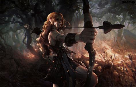 Wallpaper Fantasy Art Archer Mythology Darkness Screenshot