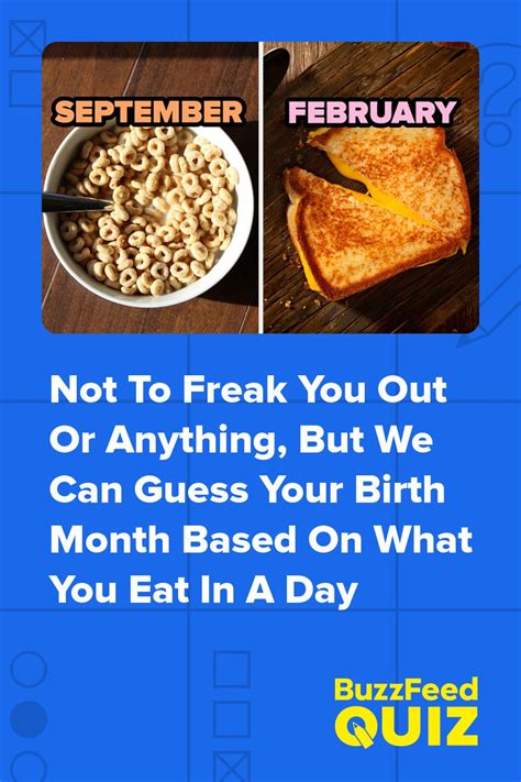 Tell Us What You Eat In A Day And We Ll Accurately Guess Your Birth