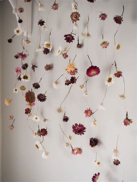 Hanging Dried Flowers Dried Flowers Flower Wall Decor Flower Crafts