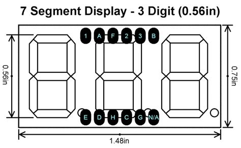 7 segment displays numbers from 0 to 9 and some alphabets.7 segment display are labelled a to g and decimal point is usually known as dp. Home Displays 7 segment 7 Segment Display CC - 3 Digit (0 ...