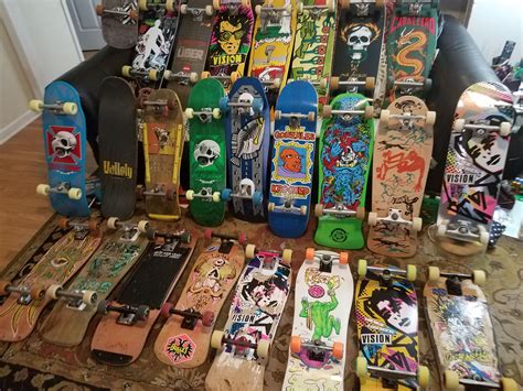 Kevin mccoubrey has been collecting skateboards for about 20 years. Kenneth Gleaves Collection - Old Skull Skateboards