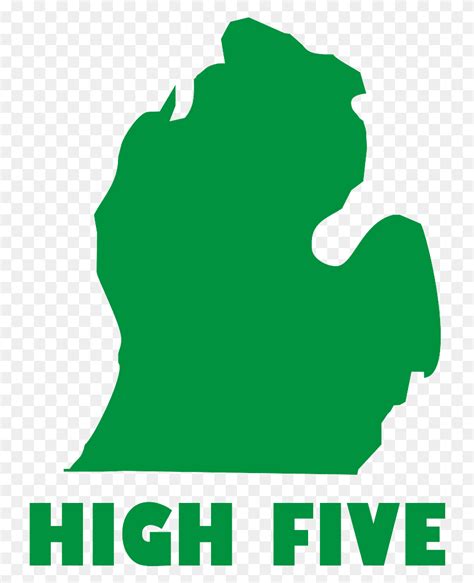 Michigan High Five Shirt State Of Michigan Clip Art Flyclipart