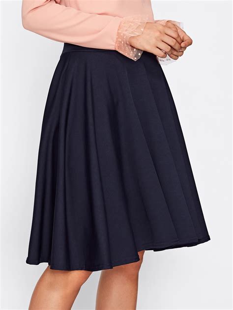 Box Pleated Skirt Shein Usa