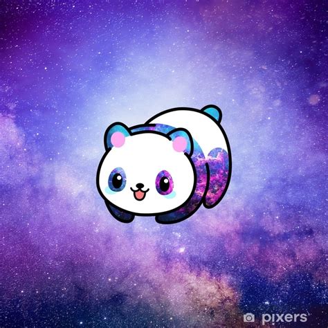 Galaxy Kawaii Colorful Panda Cute Wallpapers Pretty Kawaii Cute