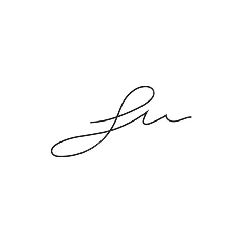 Signature Symbol Handwritten Logo Vector Vector Handwritten Logo