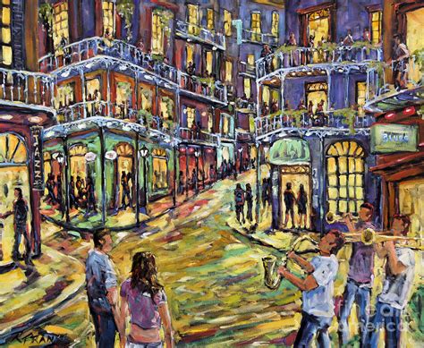 New Orleans Jazz Night By Prankearts Fine Art Painting By Richard T Pranke