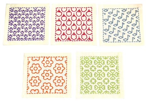 Sewing was used to stitch together animal hides for clothing and for shelter. Free Sashiko Patterns | Free Patterns