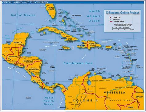 Central America Map Free Printable Maps
