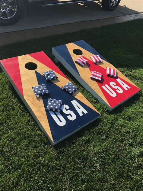We Offer A Premium Service Craft Cornhole Boards Distressed American Flag Marine Corps Black And