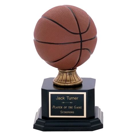 Personalized Full Color Basketball Trophy
