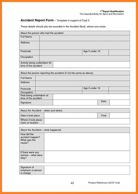Printable Medical Incident Report Sample Medical Incident intended for Incident Report Form 