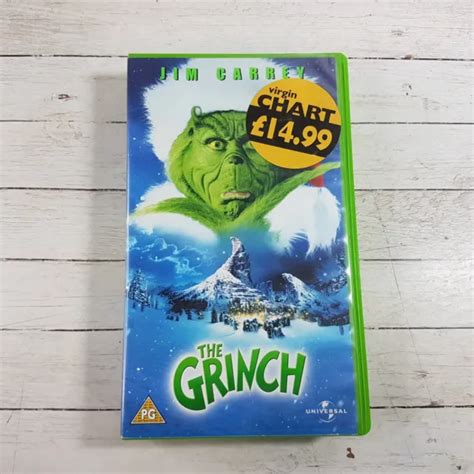 The Grinch Starring Jim Carrey On Vhs Video Cassette Tape 885 Picclick