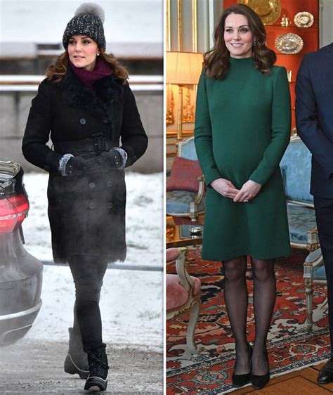 Kate Middleton Baby Bump Green Dress Stockholm Visit Uk