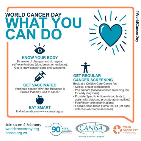 world cancer day tips to lower your personal cancer risk cansa the cancer association of