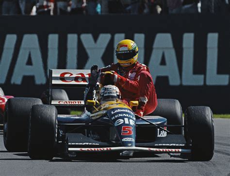 La Historia Detrás De La Icónica Imagen Entre Ayrton Senna Y Nigel Mansell En Silverstone