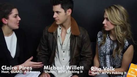 all access rita volk and michael willett from mtv s faking it sit down with glaad youtube