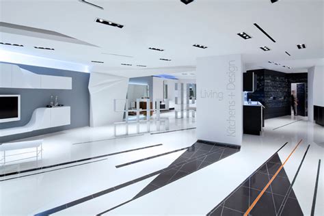 Showroom follows the standard norms laid down by hyundai india, in every aspect, be it materials, colors or layout etc. » Snaidero USA Showroom by Giorgio Borruso Design, New York