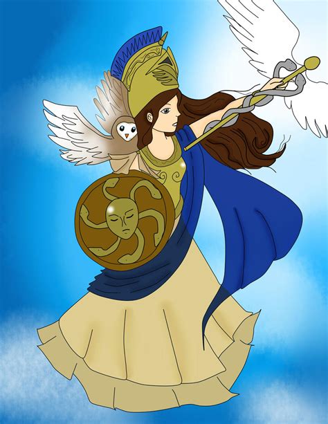 Athena Goddess Of Wisdom By Kurenaishizuru On Deviantart