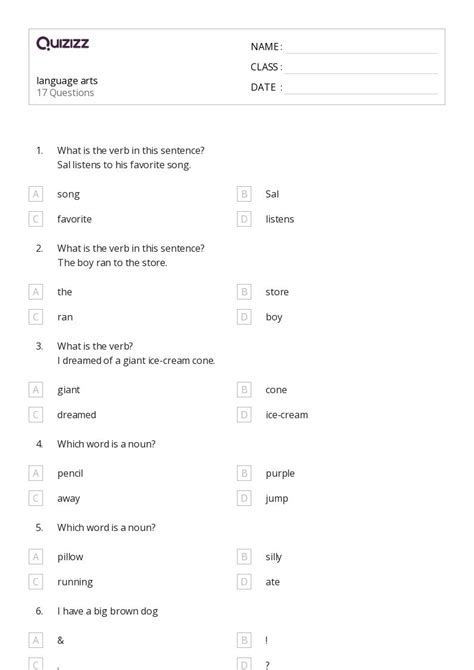 50 Language Worksheets For 2nd Grade On Quizizz Free And Printable