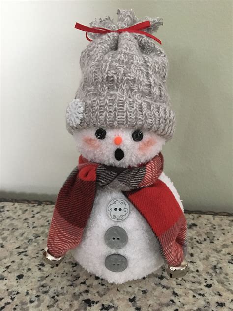 Sock Snowman Créations De Noël Éléments De Noël Au Crochet Bonhomme
